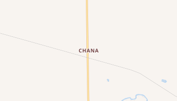 Chana, Illinois map
