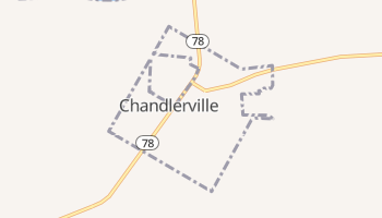Chandlerville, Illinois map