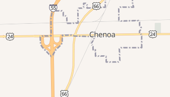 Chenoa, Illinois map