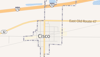 Cisco, Illinois map