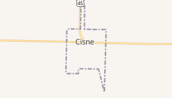 Cisne, Illinois map