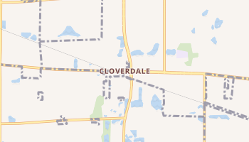 Cloverdale, Illinois map