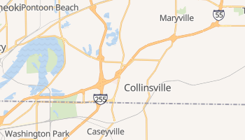 Collinsville, Illinois map