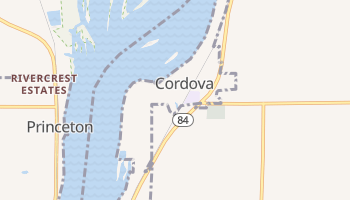 Cordova, Illinois map