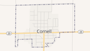Cornell, Illinois map