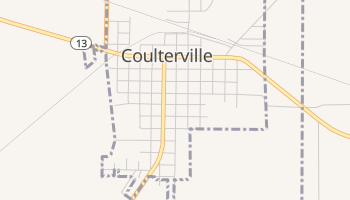 Coulterville, Illinois map