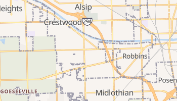 Crestwood, Illinois map
