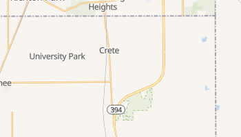 Crete, Illinois map
