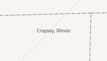 Cropsey, Illinois map