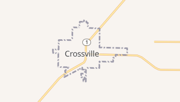 Crossville, Illinois map