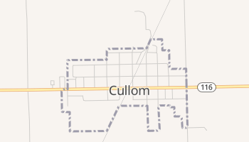 Cullom, Illinois map