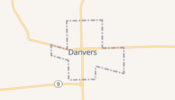 Danvers, Illinois map