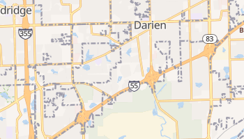 Darien, Illinois map