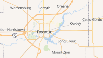 Decatur, Illinois map