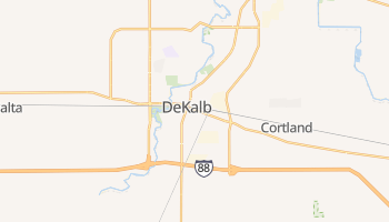 DeKalb, Illinois map