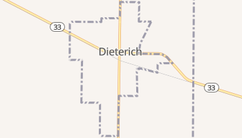 Dieterich, Illinois map