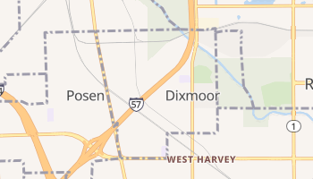 Dixmoor, Illinois map