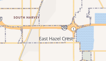 East Hazel Crest, Illinois map