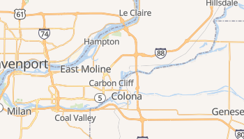 East Moline, Illinois map