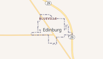 Edinburg, Illinois map