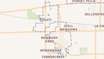 Elburn, Illinois map
