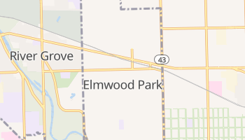 Elmwood Park, Illinois map