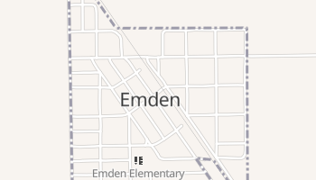 Emden, Illinois map
