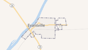 Evansville, Illinois map