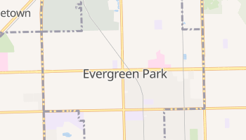 Evergreen Park, Illinois map