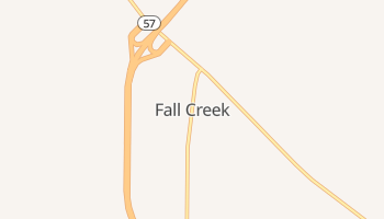Fall Creek, Illinois map