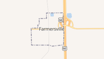 Farmersville, Illinois map