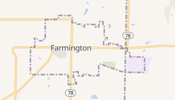 Farmington, Illinois map
