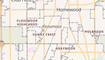 Flossmoor, Illinois map