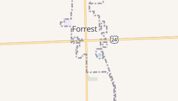 Forrest, Illinois map