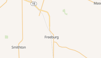 Freeburg, Illinois map