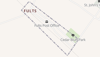 Fults, Illinois map