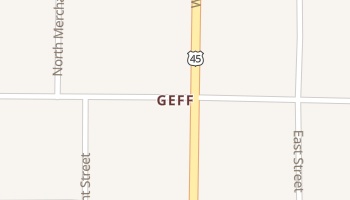 Geff, Illinois map