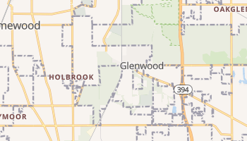 Glenwood, Illinois map