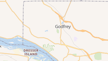 Godfrey, Illinois map