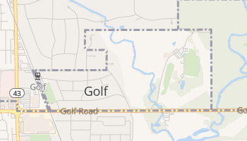 Golf, Illinois map