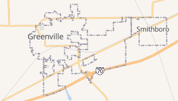 Greenville, Illinois map