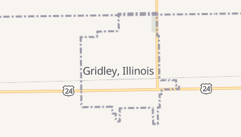 Gridley, Illinois map