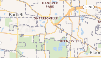 Hanover Park, Illinois map