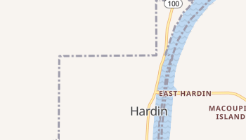 Hardin, Illinois map