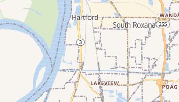 Hartford, Illinois map