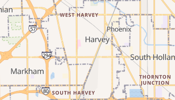 Harvey, Illinois map