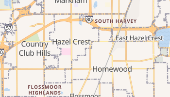Hazel Crest, Illinois map