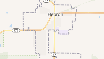 Hebron, Illinois map
