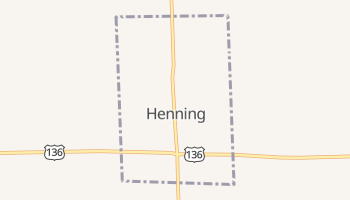 Henning, Illinois map
