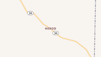 Herod, Illinois map